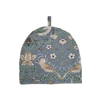 Image of William Morris Strawberry Thief Blue Tea Cosy For One