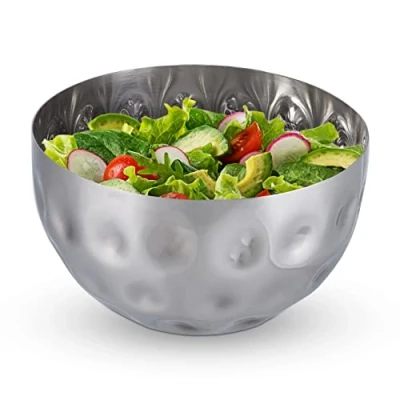 Image of Relaxdays Serving Bowl, Silver, 15 cm