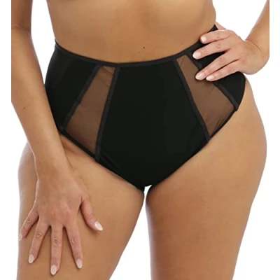 Image of Elomi Women&#039;s Kintai Full Coverage Brief Bikini Style Underwear, Black, L