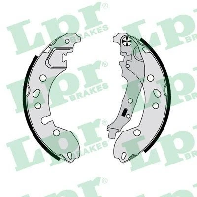 Image of 440601843R, 440603961R Brake Shoes LPR 01176 203mm 38,2mm SMART: Forfour II Hatchback, Fortwo III Coupe, RENAULT: CLIO 2, TWINGO 2