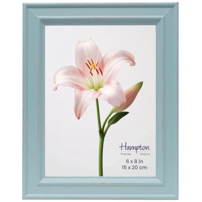 Image of inspire By Hampton PALOMA 6x8 (15x20cm) Light Blue Picture Photo Frame Glass IBH PAL301968B