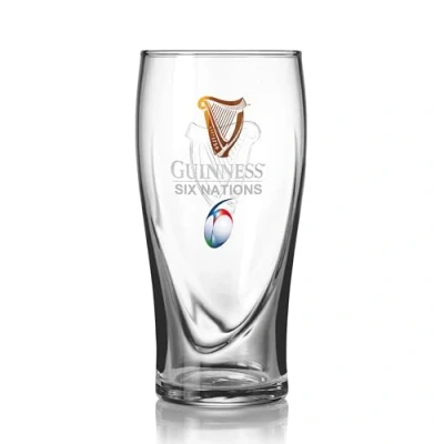 Image of Guinness Official Six Nations Beer Glass, Classic Memorabilia (540 ml)