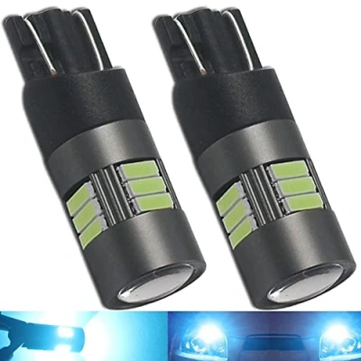 Image of Eseastar 501 LED Bulbs T10 Ice Blue 12V 24V W5W 194 168 161 12961 239 15LED SMD4014 Extremely Bright with Projector For Car Sidelight Backup Interior Dome Number Plate Light, 2 Pack