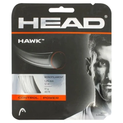 Image of HEAD Unisex&#039;s Hawk Racquet String Multi Colour/White, Size 17