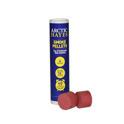 Image of Arctic Hayes PH001C Red Smoke 6 Piece Pellet Tube