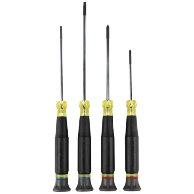Image of Klein Tools 85615 Mini Precision Screwdriver Set, 4 Piece Phillips and Slotted Ideal for Electronics, Small Appliances, Terminal Blocks