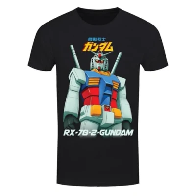 Image of Pyramid International Gundam Mobile Suit Men&#039;s Black T Shirt
