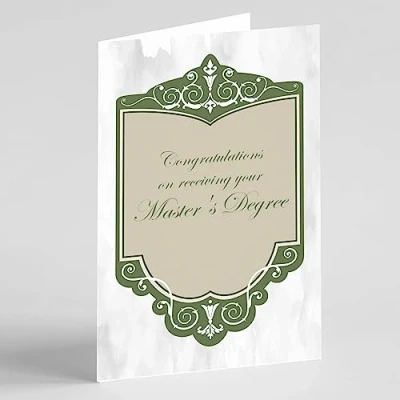 Image of Beebooh cards Ornate celebration Passed Master&#039;s degree card