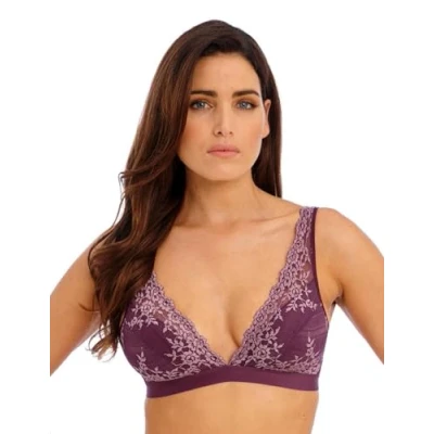 Image of Embrace Lace Soft Cup Bra Italian Plum/Valerian Purple 34