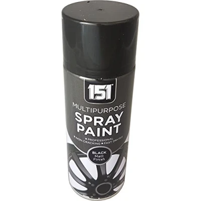 Image of 151 Multi Purpose Spray Paint 400ml Black Matt