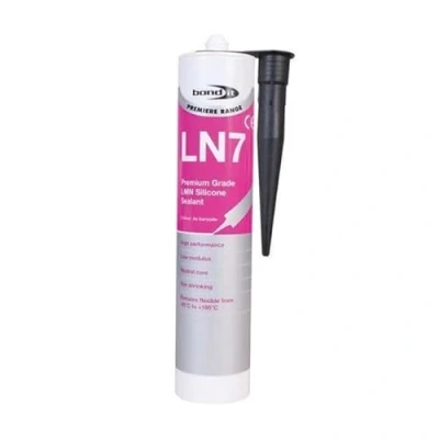 Image of Bond It LN7 Premium Low Modulus Neutral Cure Waterproof Pure LMN Silicone Sealant 100% Glass Ceramic Metal 310ml (Black)