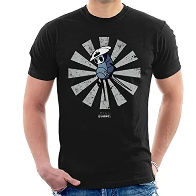 Image of Quirrel Retro Japanese Hollow Knight Men&#039;s T Shirt Black