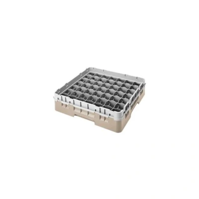 Image of Cambro Camrack Beige 49 Compartments Max Glass Height 92mm