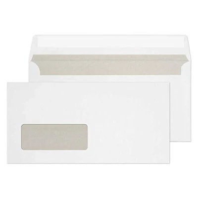 Image of Blake Purely Everyday DL 110 x 220 mm 120 gsm Wallet Peel &amp; Seal Window Envelopes (ENV12) Bright White Pack of 500