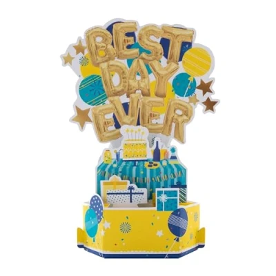 Image of Hallmark Birthday Card 3D Pop Up Celebration Banner Design