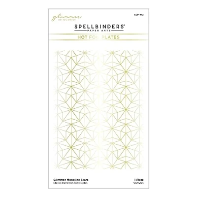 Image of Spellbinders Glimmer Monoline Stars Hot Foil Plate from The for Holidays Collection