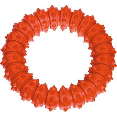 Image of Karlie Boomer Rubber Aqua Ring, Large, Orange