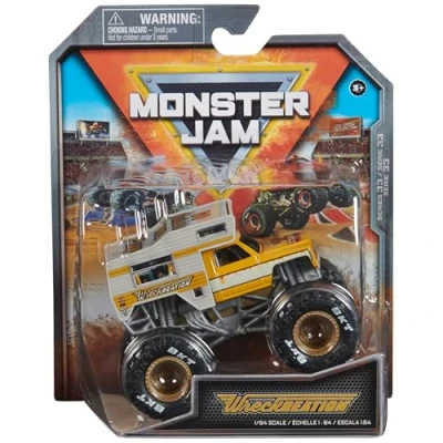 Image of Monster Jam, Official Wreckreation Truck, Die Cast Vehicle, 1:64 Scale, Kids Toys for Boys Ages 3 and up