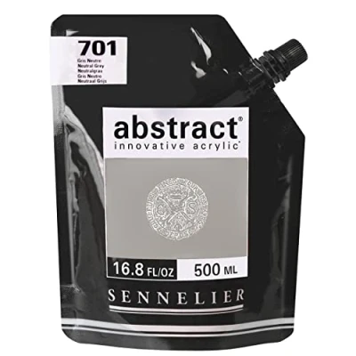 Image of Sennelier Abstract Acrylic 500ml Pouch, Neutral Grey, (10 121521 701)