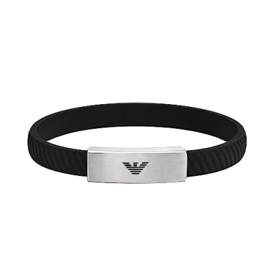 Image of Emporio Armani Bracelet for Men Stainless Steel ID Bracelet, Length: 185 195mm, Width: 30mm, Height: 9mm, EGS2996040