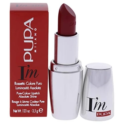 Image of PUPA Milano I&#039;m Pure Colour Lipstick Absolute Shine, Cherry 3.5 g