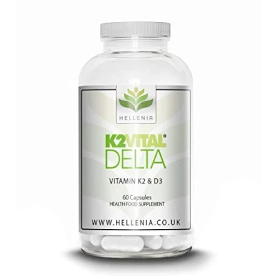 Image of Vitamin K2 Vital® Delta &amp; D3 Vegan 60 Capsules Support Bones, Blood clotting, and a Healthy Immune System.