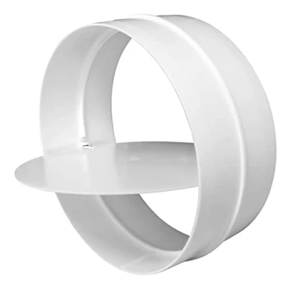 Image of Steinberg14 Diameter 150 mm Connector with Backflow Valve Check Ventilation Pipe Round Duct System