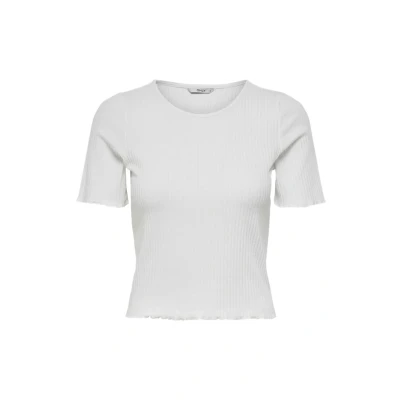 Image of ONLY Women&#039;s ONLEMMA S/S TOP NOOS JRS T Shirt, White, XS