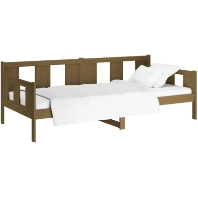 Image of vidaXL Day Bed without Mattress Honey Brown Solid Wood Pine 90x200cm