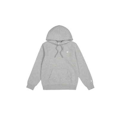 Image of Champion Women&#039;s Legacy Basics W Powerblend Fleece Hooded Sweatshirt, Light Grey Melange, M