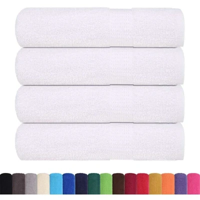 Image of vidaXL Hand Towels 4 pcs White 50x100 cm 360 gsm 100% Cotton
