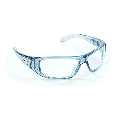 Image of Riley Strobe Sports Style Safety Glasses Integrated Side Shields Protective Work Eyewear (Clear Lens)