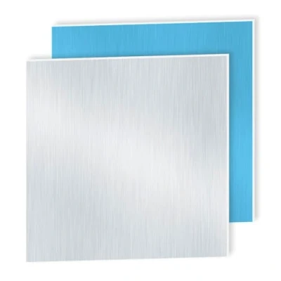 Image of iMeistek 6063 Aluminium Sheet with Protective Film on Both Sides, 300mm x 1mm Wall Thick Square Plate (2 PCS)