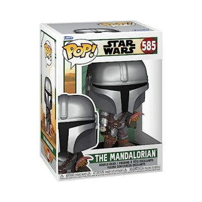 Image of Funko POP! Star Wars: BoBF the Mandalorian Mando With Pouch Book Of Boba Fett Collectable Vinyl Figure Gift Idea Official Merchandise Toys for Kids &amp; Adults TV Fans