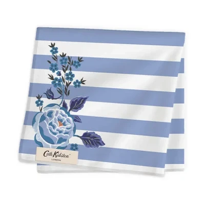 Image of Cath Kidston Strawberry Garden Blue Set of 4 Napkins