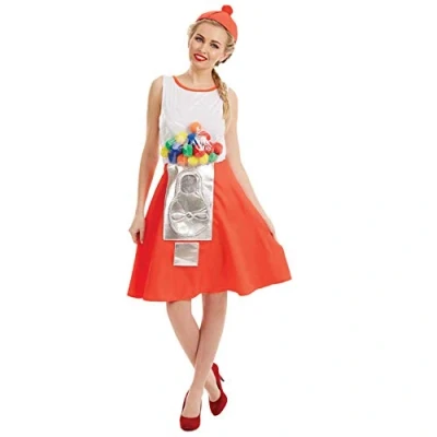 Image of Women&#039;s 50s Gumball Machine Dress Costume L