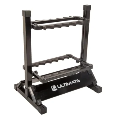 Image of Ultimate Aluminum Rod Rack Black 12 rods stand