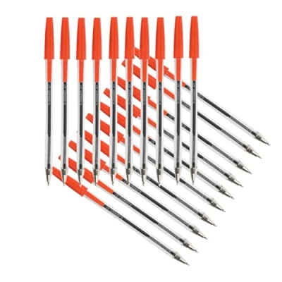 Image of Q Connect Ballpoint Pen Medium Red (Pack of 20) KF34044