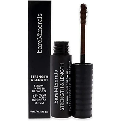 Image of bareMinerals Strength and Length Serum Infused Brow Gel Coffee for Women 0.16 oz