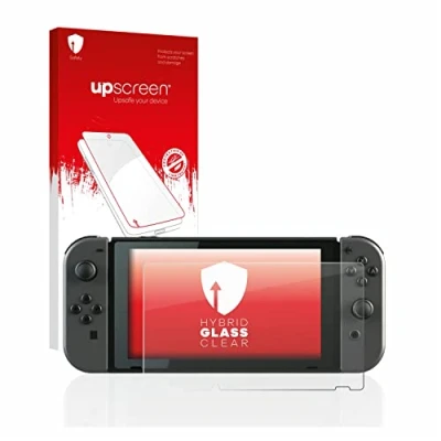 Image of upscreen Screen Protector Film compatible with Nintendo Switch 9H Glass Protection, Extreme Scratch Resistant