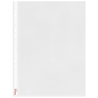 Image of Leitz 55213 Standard Plus Document Wallet A4 Colourless PP Grained Waterproof Pack of 100