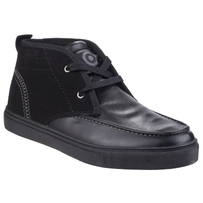 Image of Lambretta Mens Chukka Lace Ankle Boot Black Size 3 (UK Shoe)