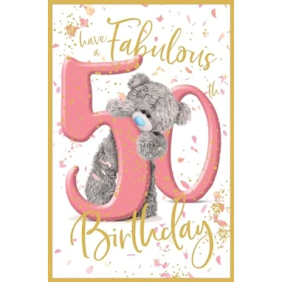 Image of Me To You 50th Birthday 50 Carte Blanche Card