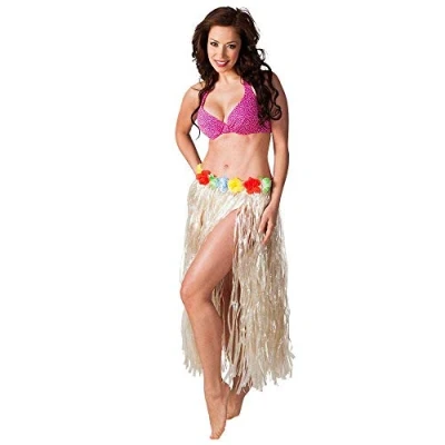 Image of Boland 52401 Hawaiian Hula Skirt 80 cm Natural One Size, Sand