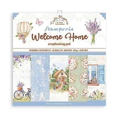 Image of Stamperia Mini Scrapbooking Pad Create Happiness Welcome Home, 0, 30.5 x cm