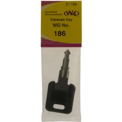 Image of W4 WD Replacement Caravan Key No186 Black