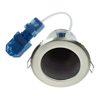 Image of Ovia OVGU315SC &#039;Flameguard&#039; Fire Rated Downlight Fitting GU10 (Satin Chrome)