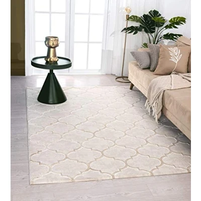 Image of Mia&#039;s Teppiche Anna Living Room Rug, Short Pile, 120x170 cm, Beige
