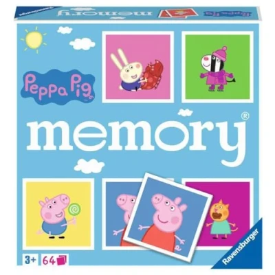 Image of Ravensburger Peppa Pig Memory Game Matching Picture Snap Pairs For Kids Age 3 Years Up Educational Todder Toy