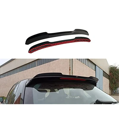 Image of Motordrome A/487 Roof spoiler (Spoiler Cap) compatible with Audi A3 (8V) S Line/S3 Hatchback/Sportback 2012 2016 (ABS Glossy black)